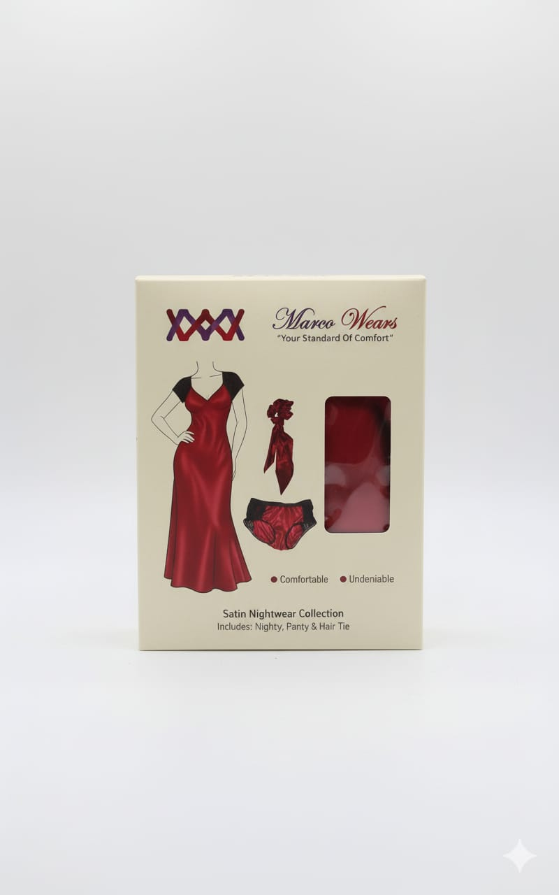 Crimson Luxury Night Set